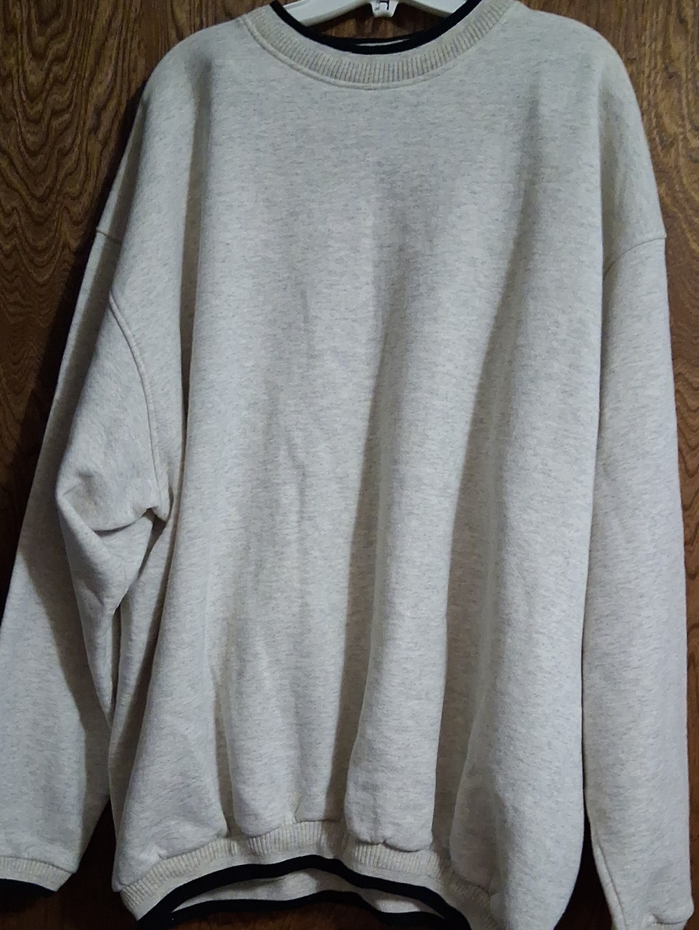 Men's Oversized Crewneck Sweatshirt in Light Heather Cream